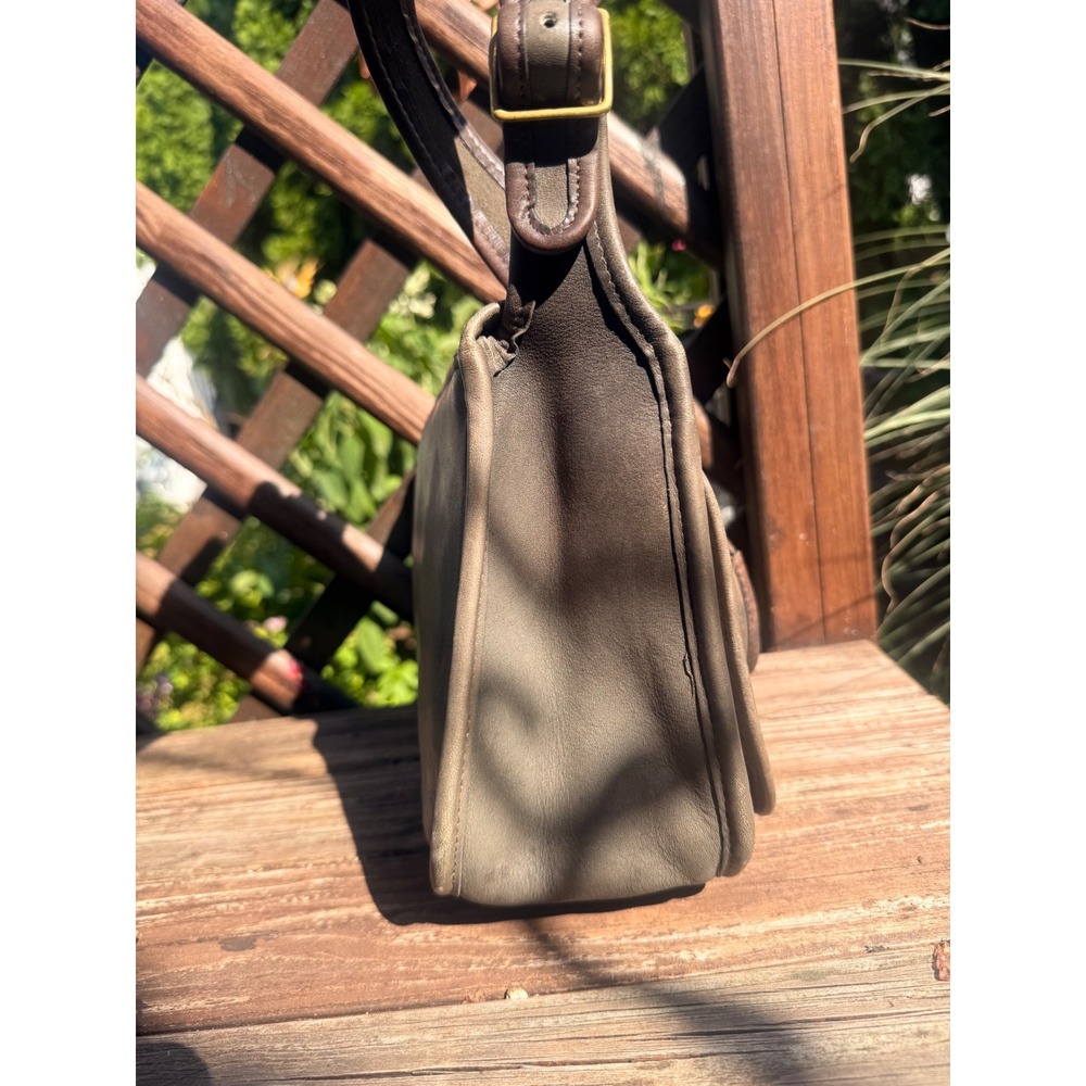 Coach Vintage Classic Shoulder Bag Flannel Grey New York City NYC 70's 80's - Picture 4 of 9